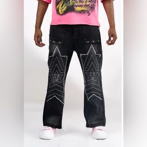 Watson BAGGY GREY CARPENTER DENIM PANTS 34